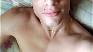 Latino couple enjoys intimate moments