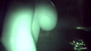 Hot tub action in night vision