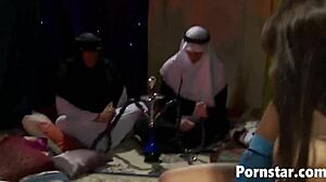 Valery Summer engages in cowgirl and missionary sex during a cosplay foursome with blowjob and rimjob.