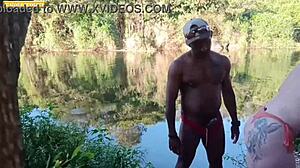 my friend took me to woods, fucked bareback, cum on face