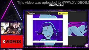 Raven Rides Cowgirl In Hentai Animation, Creampie Tight Pussy