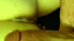 Watch That Hard Cock Cover Her Ass with Cum!