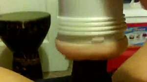 Girl plays with toys while masturbating solo 😊