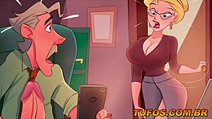 hot milf sends nude pics in animated porn