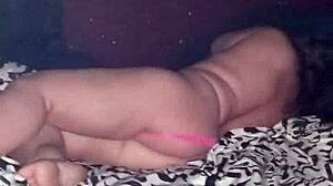 Stuffing a toy in her body