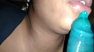 Big ghetto mama sucks cock like a whore in the hood.