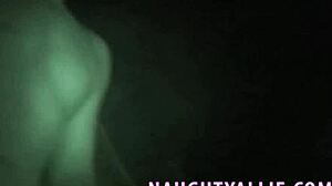 Hot tub action in night vision