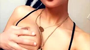 Light Skin Black Girl Masturbates Her Prettiest Titties Solo