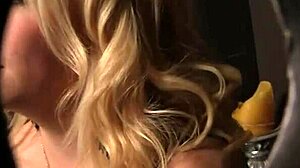 She whispers, 'Suck my big pussy lips through the gloryhole.'