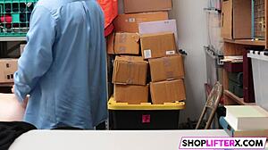 what did this teen thief do to escape the shop guard?