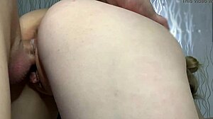 Homemade Close-Up Creampie in Doggy Style