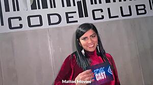 backstage laughs and cums at swing club with marcella schultz and nicoly mattos 😏