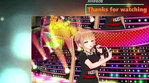 Blonde Big Tits Gal JK Eleanor Gets Blowjob In 3D Cartoon Hentai