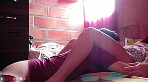 My wet tight vagina gets pounded hard as I moan in homemade video