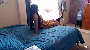 this time sol shows red panties, want more homemade roleplay