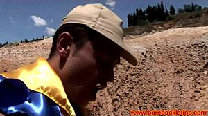 Latin Amateur Enjoys Outdoor Bareback Experience With Partner In Natural Setting