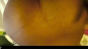 Ebony wife gets close-up fucking on big black ass by amateur