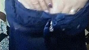 Russian mature woman uses huge toy for self-pleasure