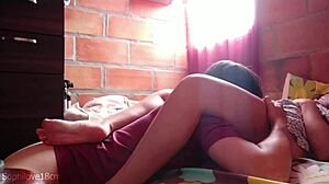 My wet tight vagina gets pounded hard as I moan in homemade video