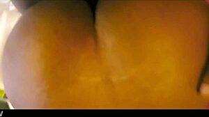 Ebony wife gets close-up fucking on big black ass by amateur