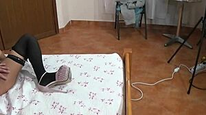 i feel so horny in sexy lingerie, lisa stella, with wet ass and stockings