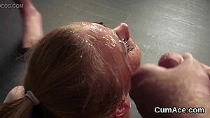 Spicy peach says, 'swallow my cumshot'