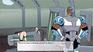 In 18Titans episode 36, the robotic Tesla pussy gets creampied