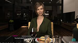 Damn, cute Alexa in the entrepreneur game shows her small tits and big ass in POV action!