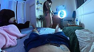 Stepsister Makes TikTok Then Sucks Pierced Nipples