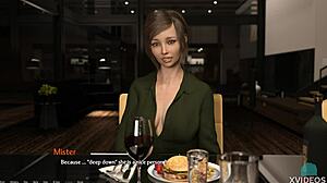 Damn, cute Alexa in the entrepreneur game shows her small tits and big ass in POV action!