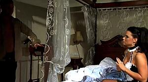 Hot brunette takes real stallion cock hard