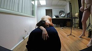 Mia taylor undergoes intense casting pov interview