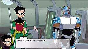 In 18Titans episode 36, the robotic Tesla pussy gets creampied