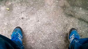 Detailed Scene of Gay Brazilian Man Masturbating in the Forest