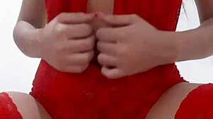 Sramidia in lingerie TEASES her wet pussy, fingers deep inside, moaning loudly in ecstasy.