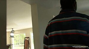 i got him horny with my sexy lingerie, loving his big black cock drilling me