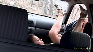 Blonde Teen Captured For Outdoor Anal Group Fuck