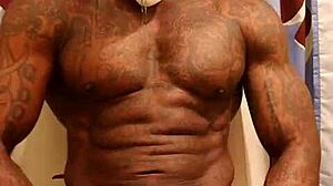 Worshiping big black cock, Hallelujah Johnson, for cash