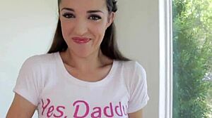 Teen sucks big cock and gets facial jizz