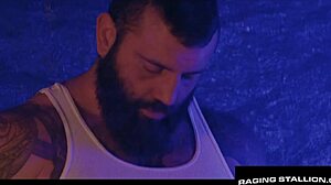 are you tired and horny like these beefy truckers in their first gay threesome with big cocks and rimjobs?