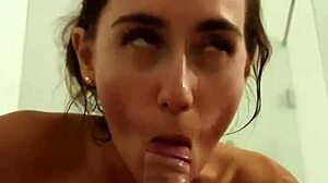 A Teen 18+ Girl Pees On A Teen 18+ Guys Dick And Suck It In Bathroom Sextravel