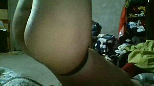 Hanging upside down, wrists tied in bdsm