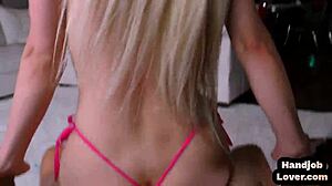 Bigtit Curvy Blonde Babe In Lingerie Privately Dancing Handjob And Wanking Before Cowgirl Riding Sex