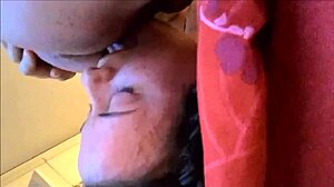 Girl in heels enjoys satin panty fashion