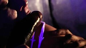 interracial close-up of big black cock in ass doggystyle