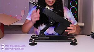 Unboxing Mi Nueva Sex Machine Agatha Dolly Tests Speed In Doggystyle Mode