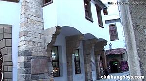 Horny students licking asshole and enjoying cumshot