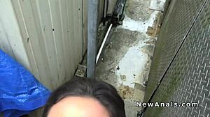 Busty teen asshole finger banged