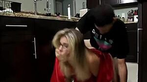 Stepmom surprises with intimate breakfast creampie moment