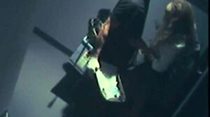 Office Cleaning Lady Rides Cleaner's Cock At Work